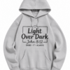 Light Grey Oversized Graphic Hoodie