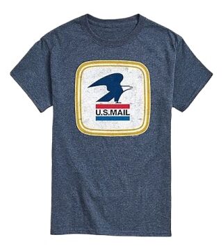 Heather Navy USPS Graphic T-Shirt