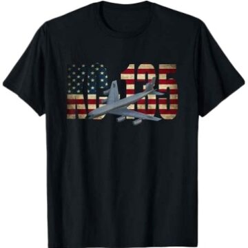 Black Distressed American Flag Graphic T-Shirt